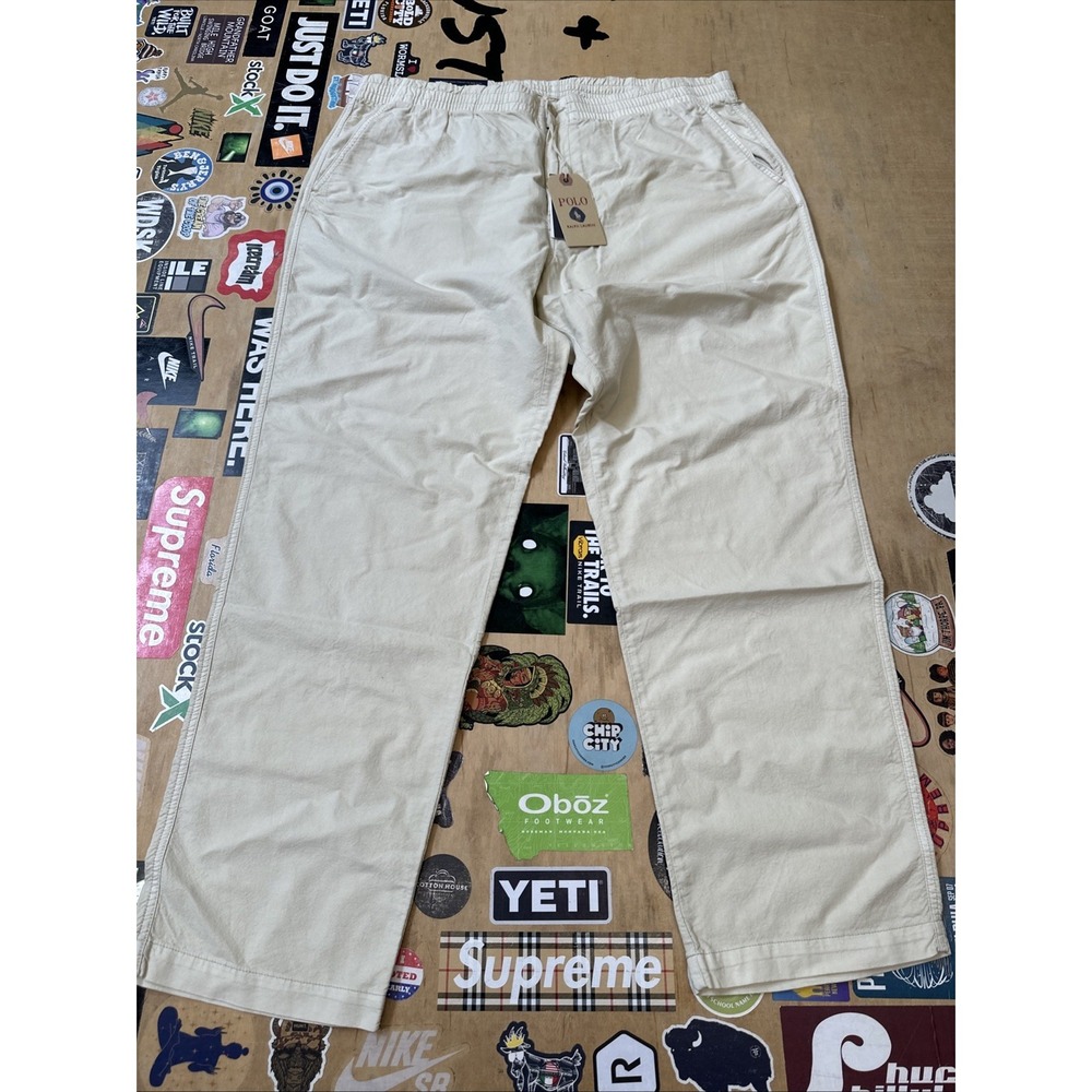 Polo Ralph Lauren Chino Pants Mens 4XLT Classic Elastic Waist MSRP $125 NEW
